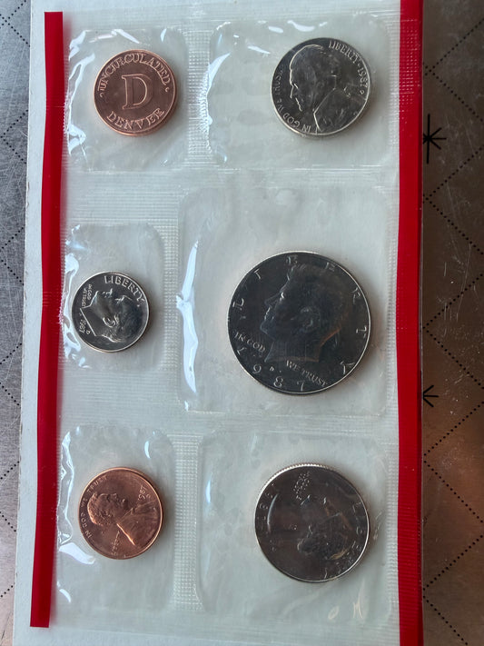 United States of America coins 1987 Denver mint uncirculated new …