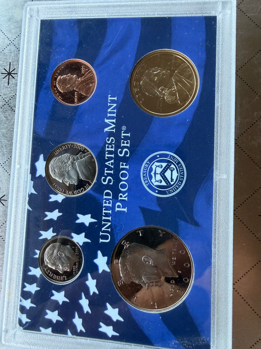 United States of America coins 2000 year proof set new uncirculated mint …