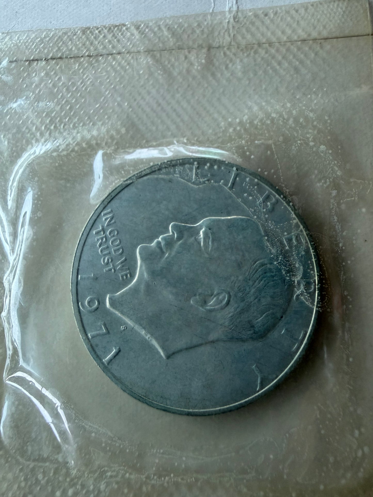 Silver Dollar coin 1971 United States of America coin sealed new uncirculated sealed 40 % silver coin new  Eisenhower dollar…
