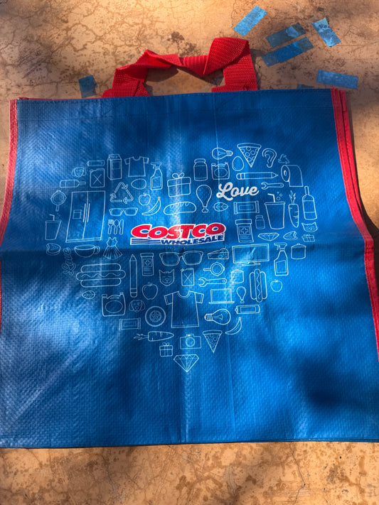 Costco shopping bag canvas material cloth handle 16x15 new …