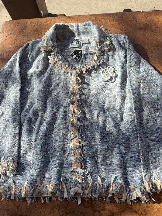 Storybook Knits clothing company as seen on shopping network new with tags knitted sweater size Small floral design …