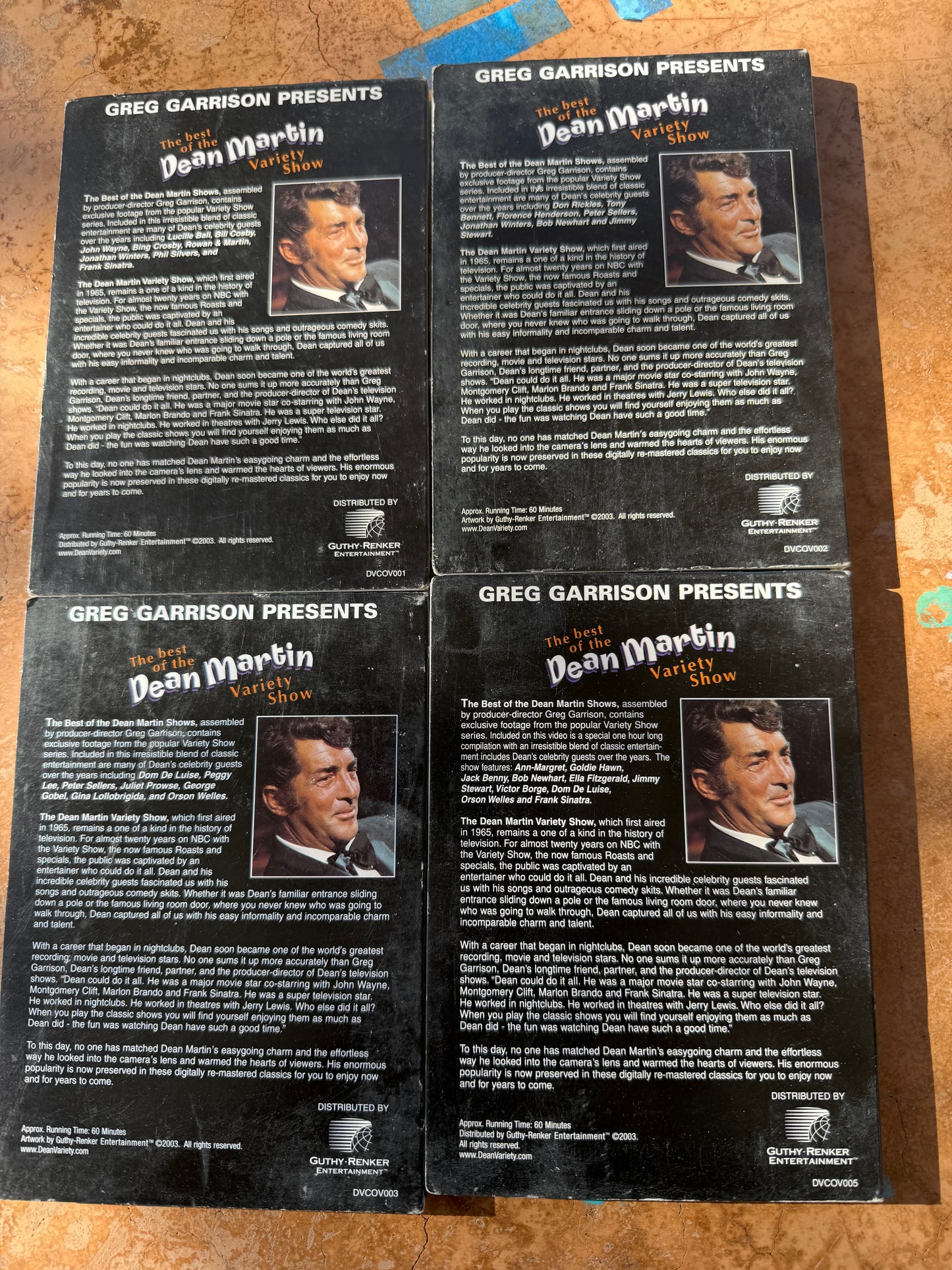 Best of the Dean Martin show tv series vintage show on tv four DVD set…