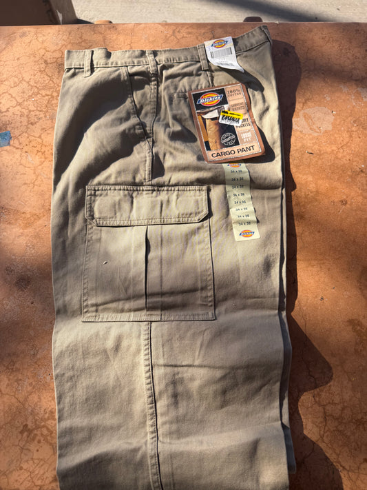 Dickies pants cargo type tan color size men’s 34x30. New with tags. …
