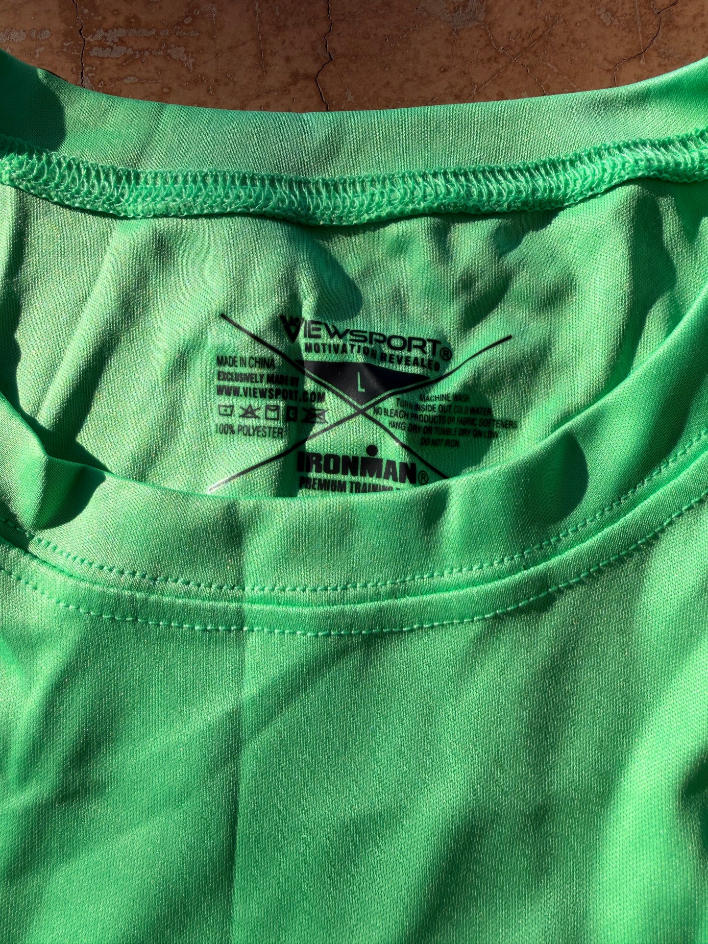Ironman world competition 2022 volunteer tee shirt size Large green color new …