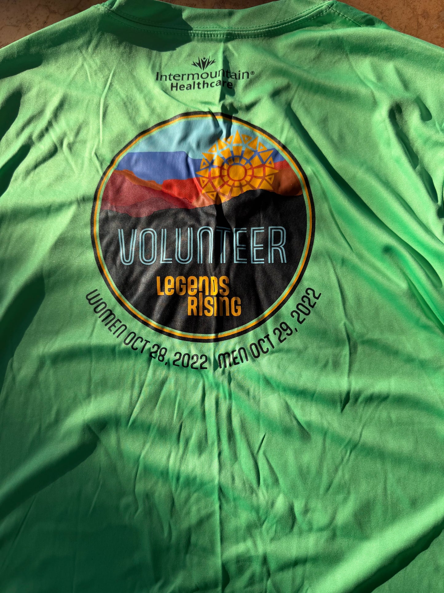 World Champion Iron man competition tee shirt volunteer shirt for help size Medium…