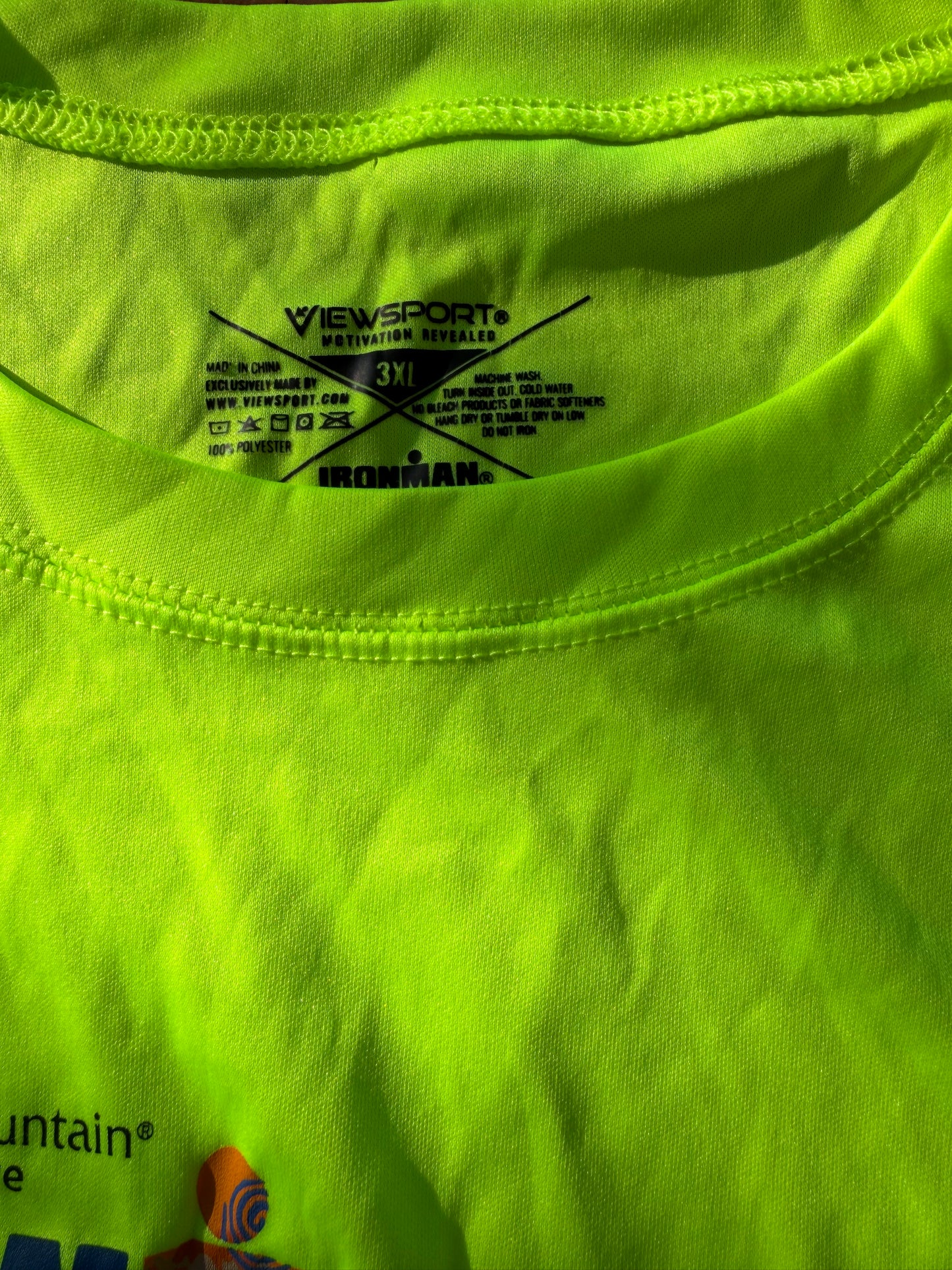 Iron man world pro competition 2022 tee shirt green fluorescent  new Size 3X …