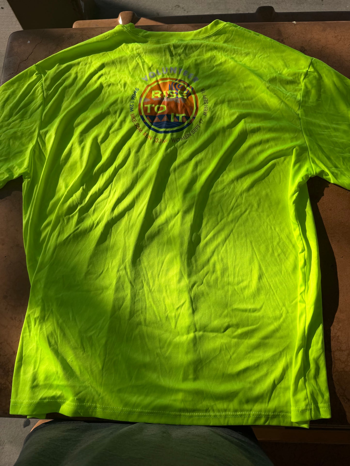 Iron man world pro competition 2022 tee shirt green fluorescent  new Size 3X …
