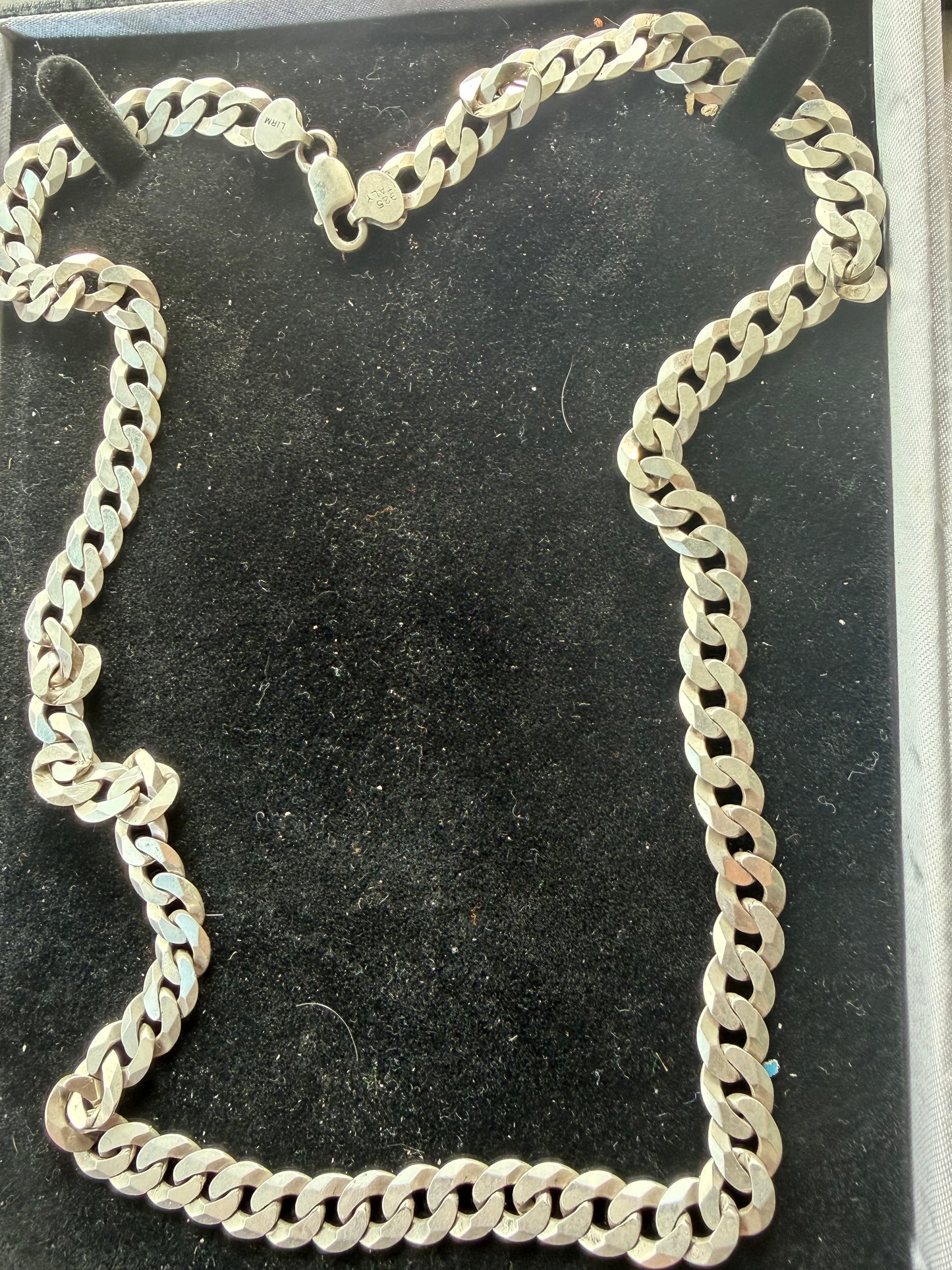 Silver Cain necklace 99.9 pure silver medium size 24 inch long 155 grams silver …