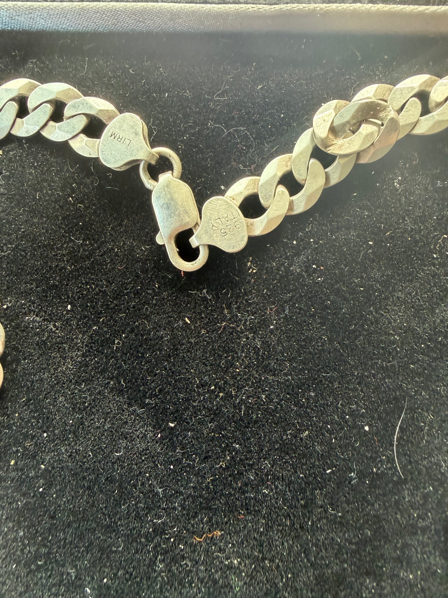 Silver Cain necklace 99.9 pure silver medium size 24 inch long 155 grams silver …