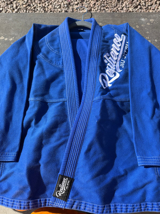 Jujitsu suit karate blue with insignia size A1 like a Medium adult top and pants …