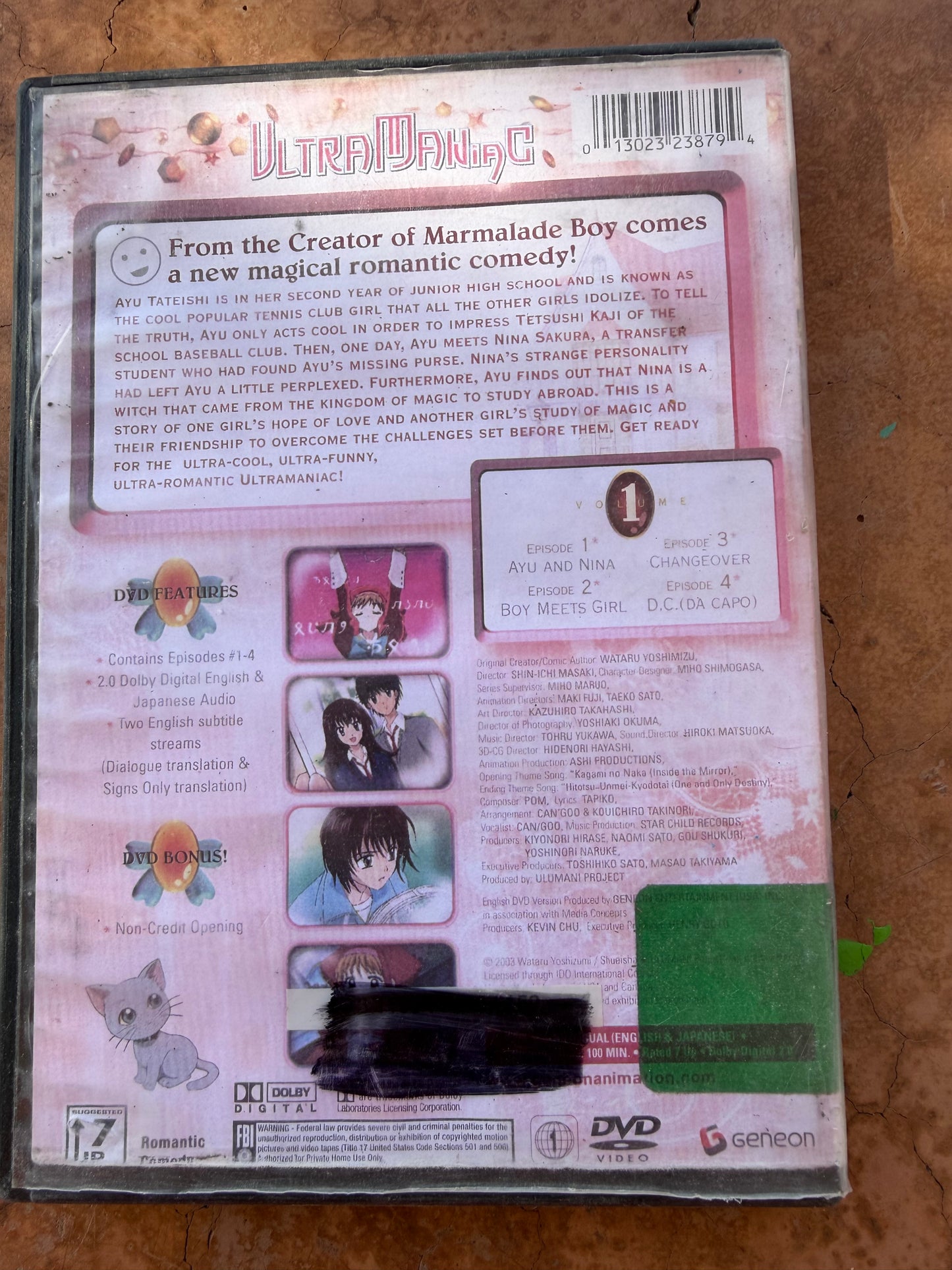 Ultra Maldia C anime series magical girl first episodes on dvd used…