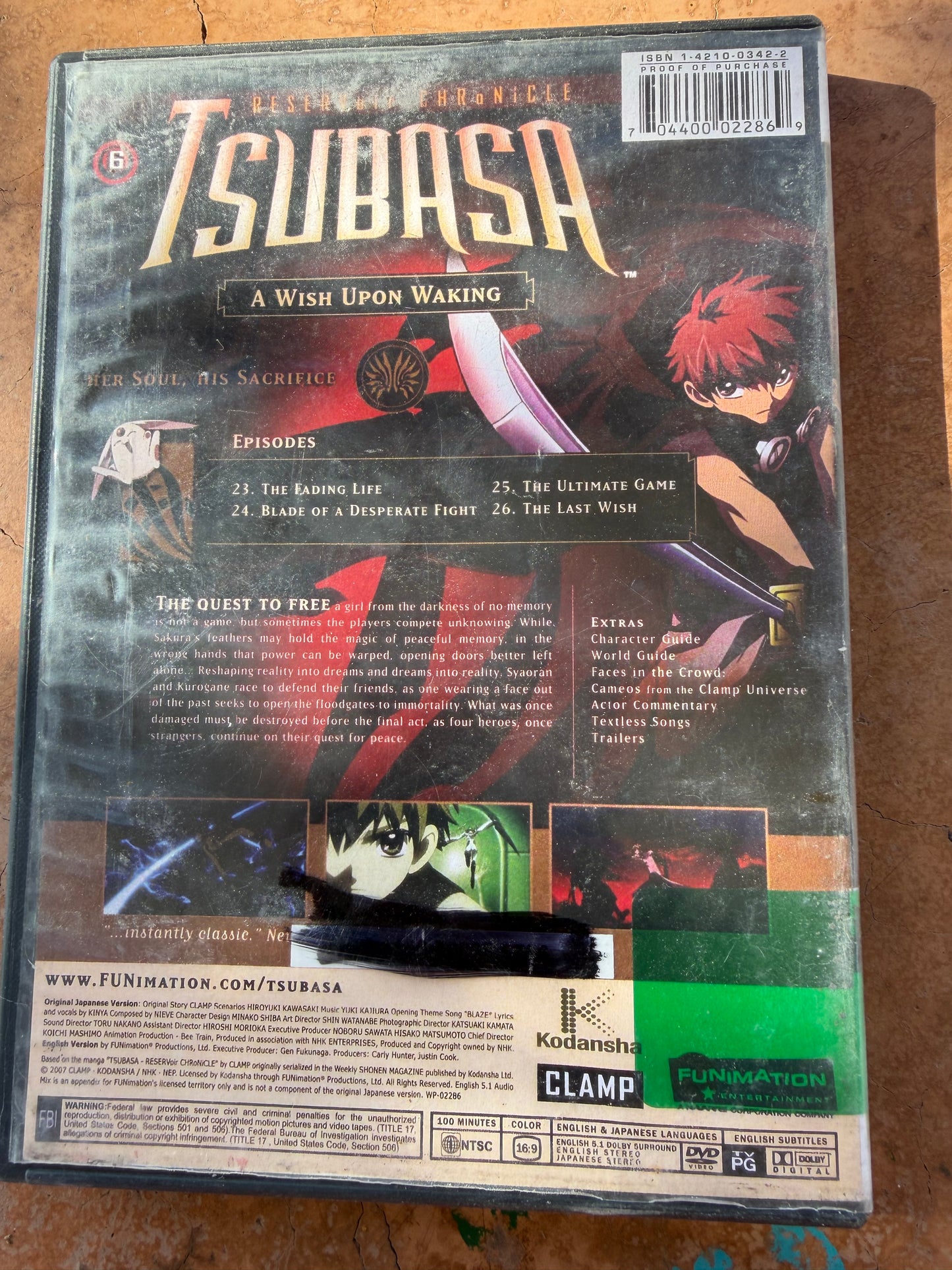 Isubasa on DVD anime series animated cartoon episodes 23,24,25,26…