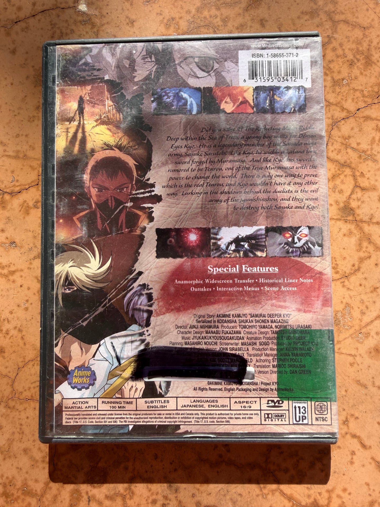 Samurai Deeper KYO ? Anime series animated volume? A Shift in time …