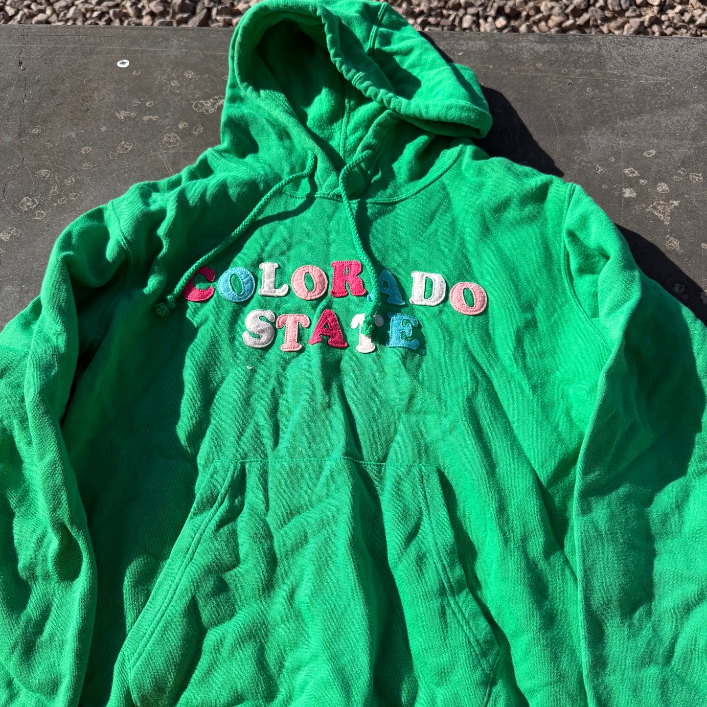 J. America  hoodie green size Large Colorado State on front …