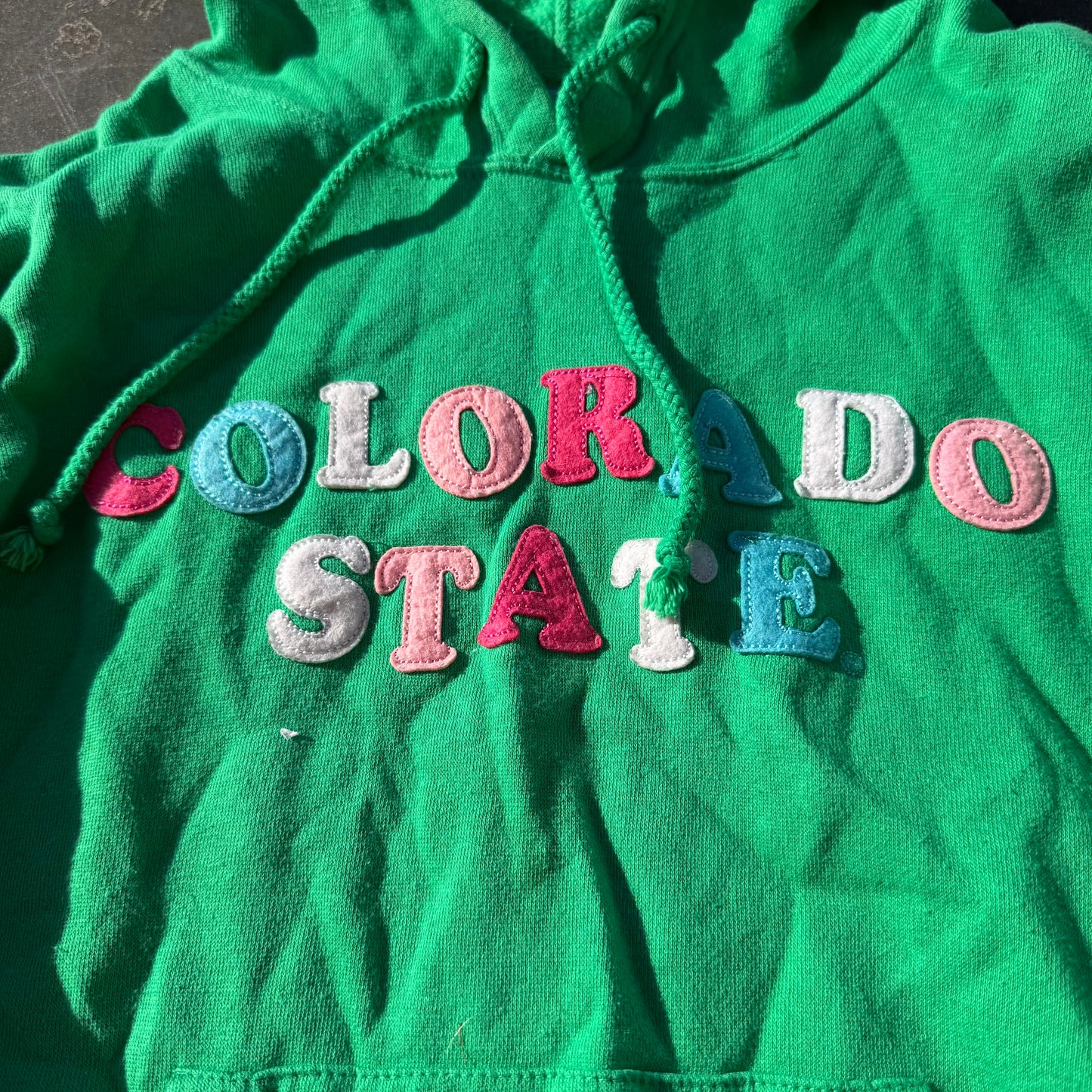 J. America  hoodie green size Large Colorado State on front …