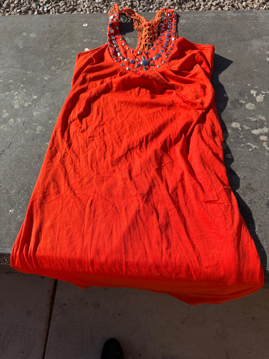 Second skin from New York City. Formal dress red color sleeveless dress size XXL long formal nights out dress …