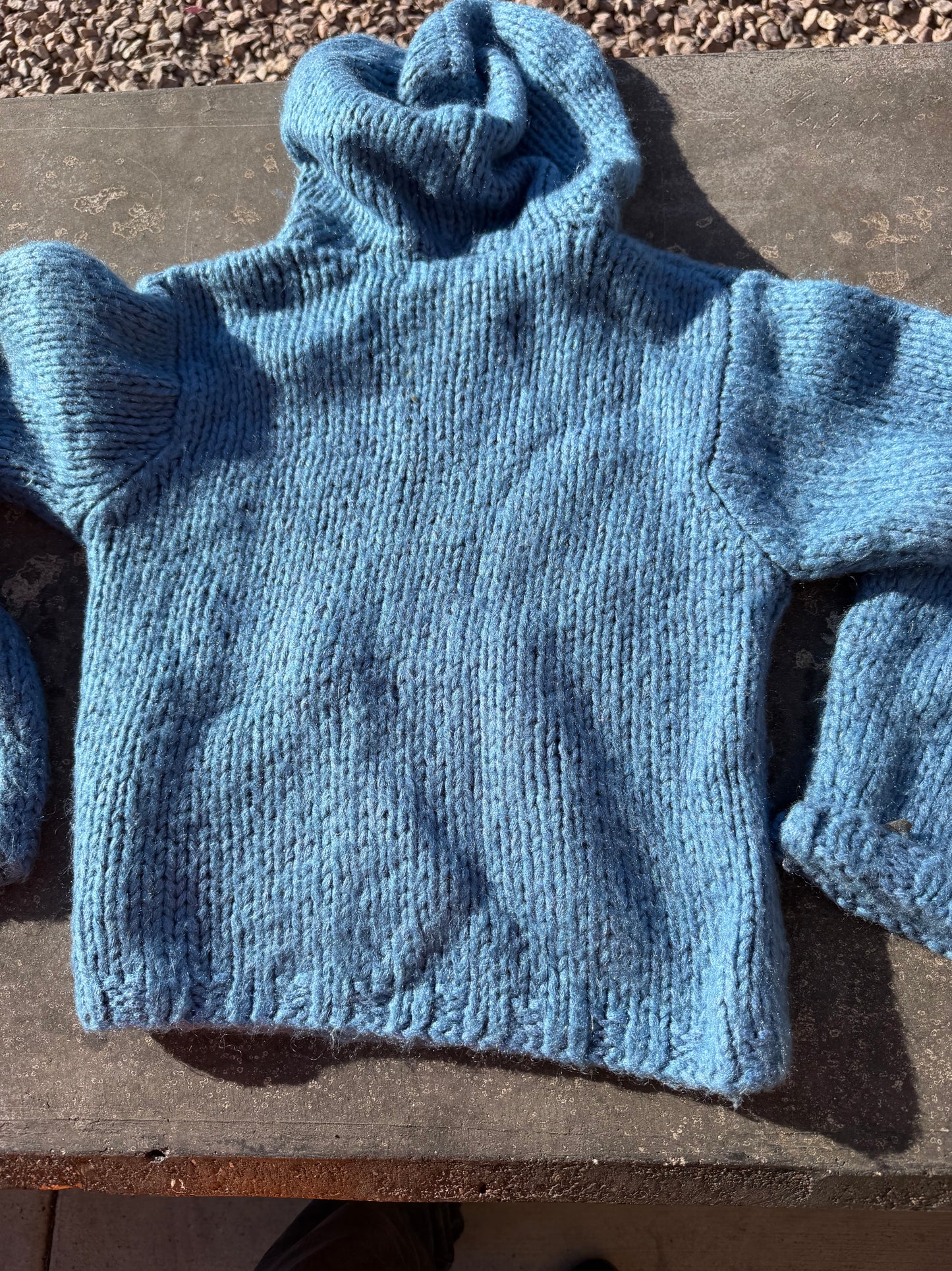SO… clothing line. Sweater knitted silk sweater pullover  size Large blue color. …
