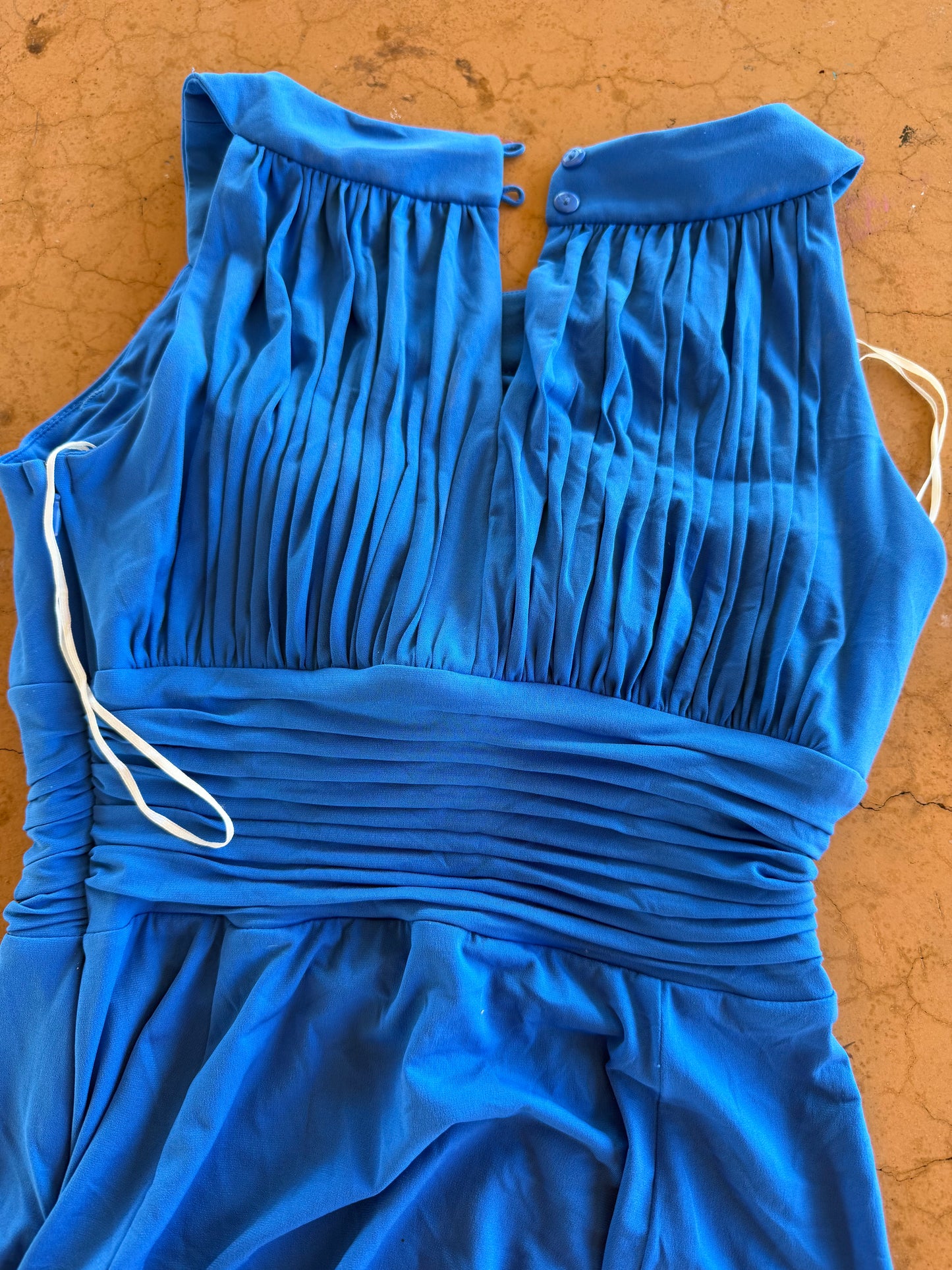 Sangria. dress elegant dress night out formal outfit blue color sleeveless dress size 10 long length…