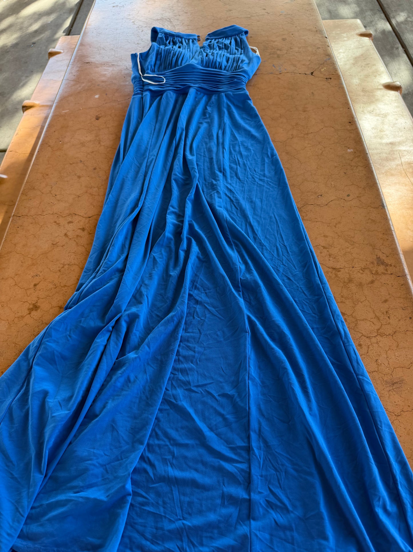 Sangria. dress elegant dress night out formal outfit blue color sleeveless dress size 10 long length…