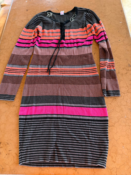 No Boundaries clothing line dress knitted colorful dress half length size Large…