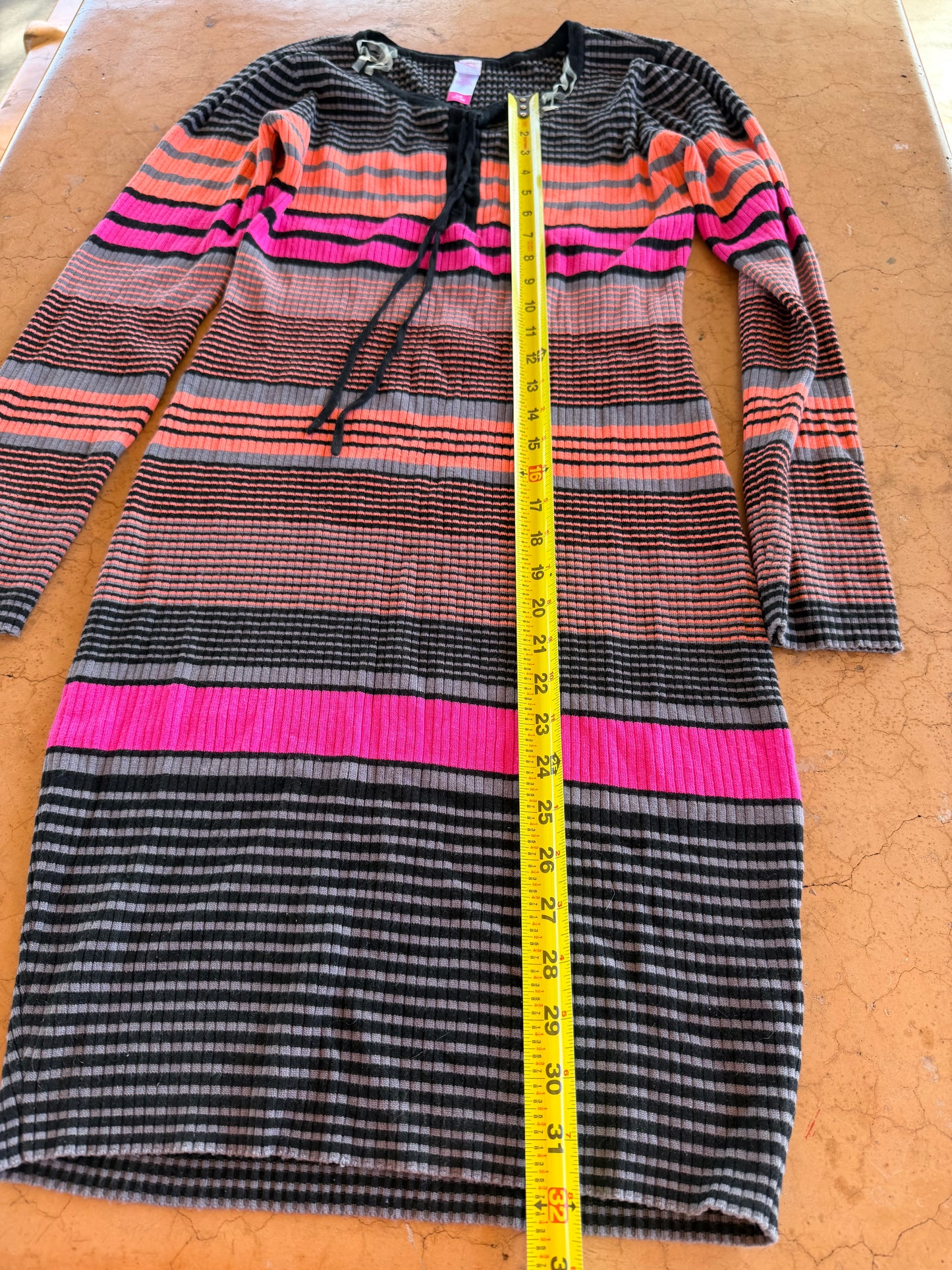 No Boundaries clothing line dress knitted colorful dress half length size Large…