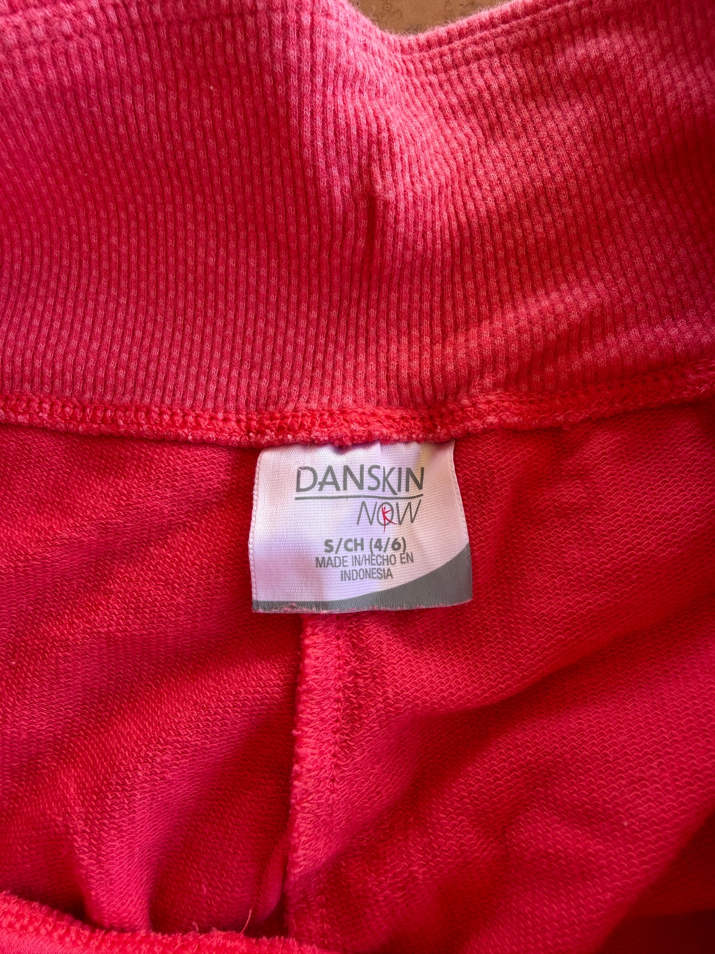 Danskin now sweatpants pink colors size Small elastic top…
