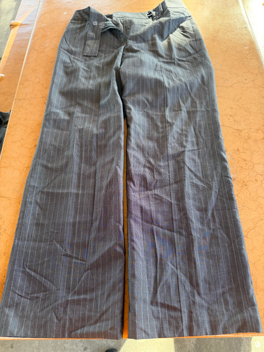 Ann Taylor signature fit dress pants gray striped business wear size 10 new …