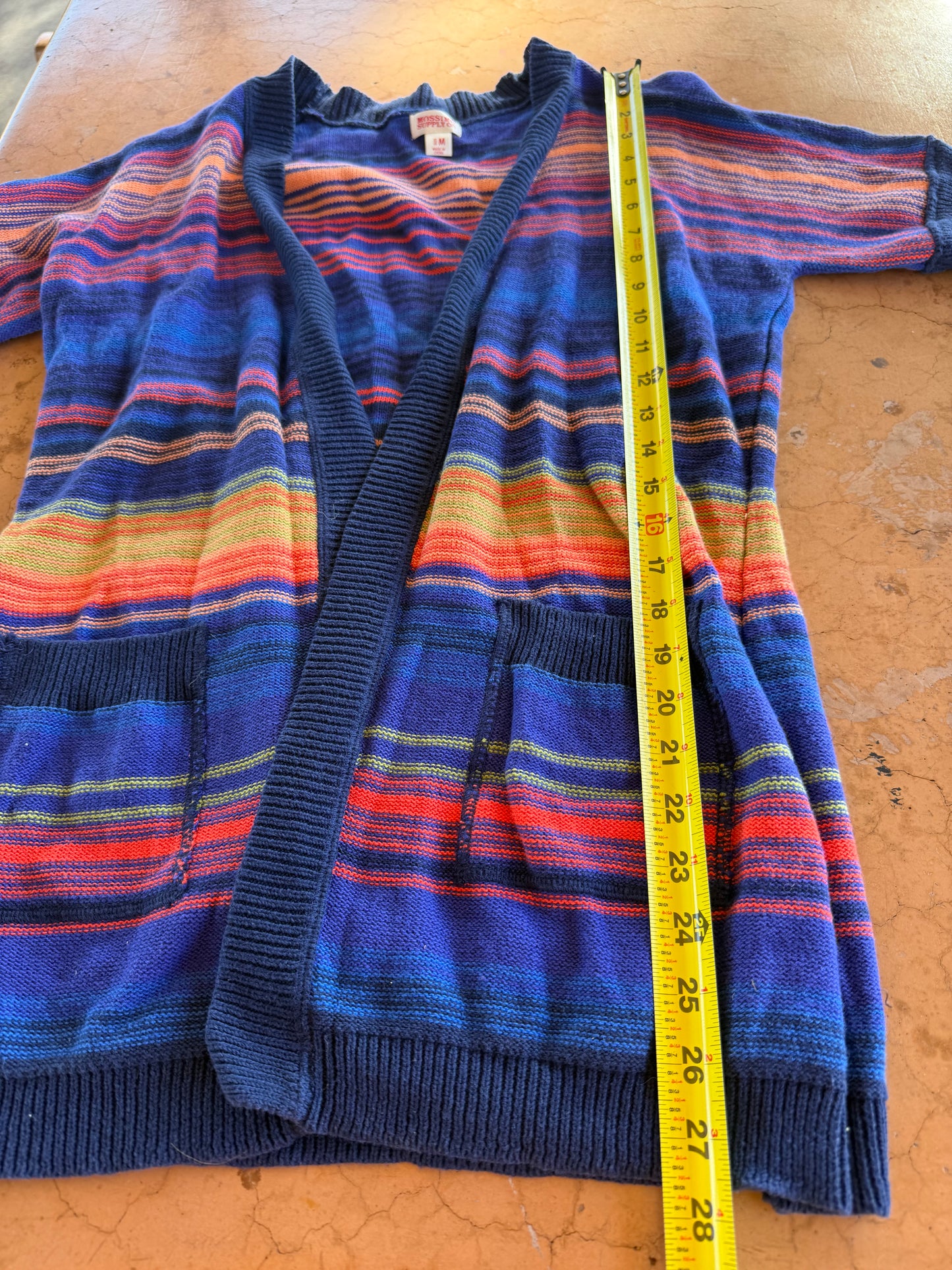 Mossimo sweater full length size Medium open front no buttons…