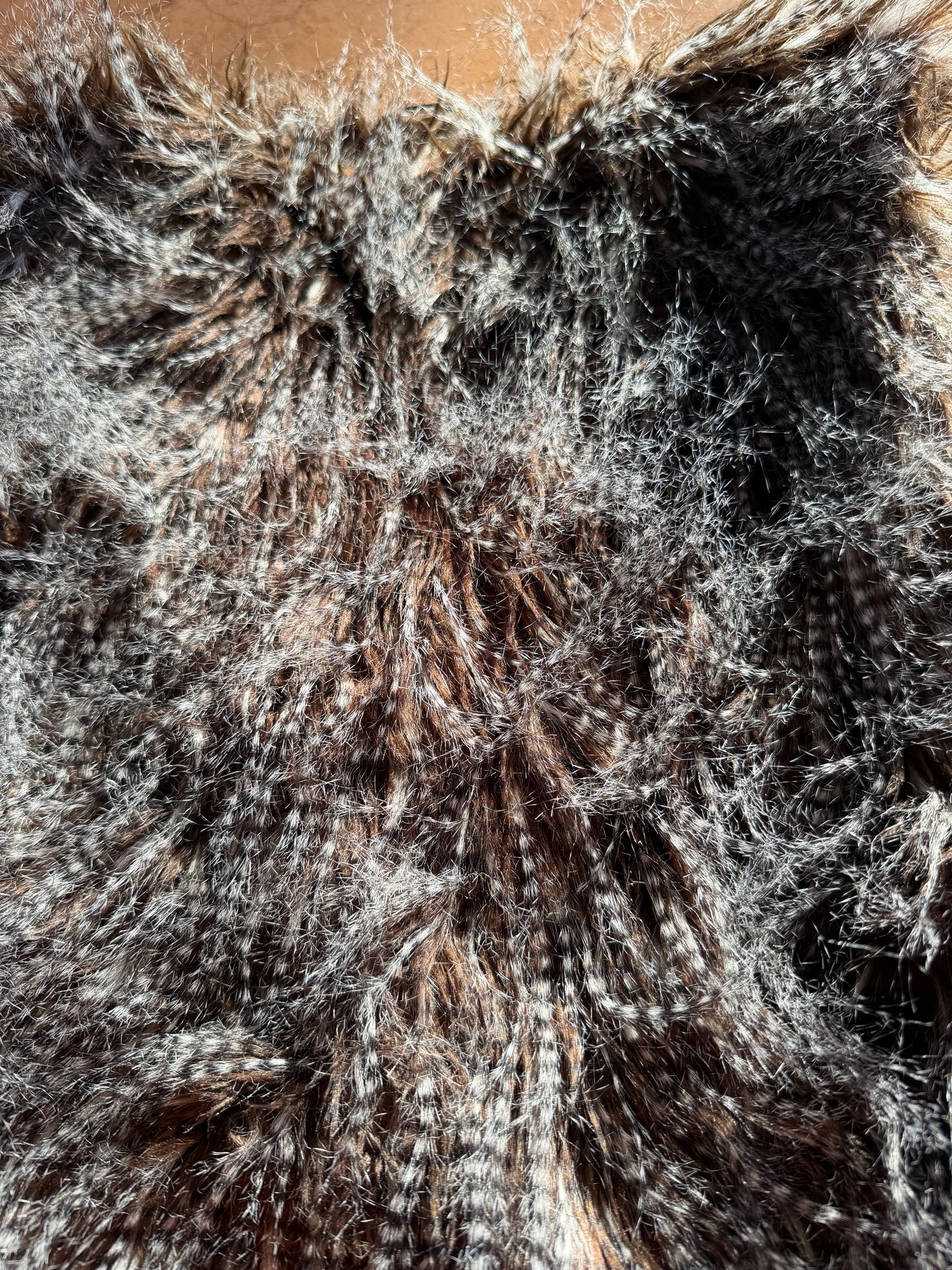 Day trip clothing line vest fake animal hair fluffy look like fur size Large…
