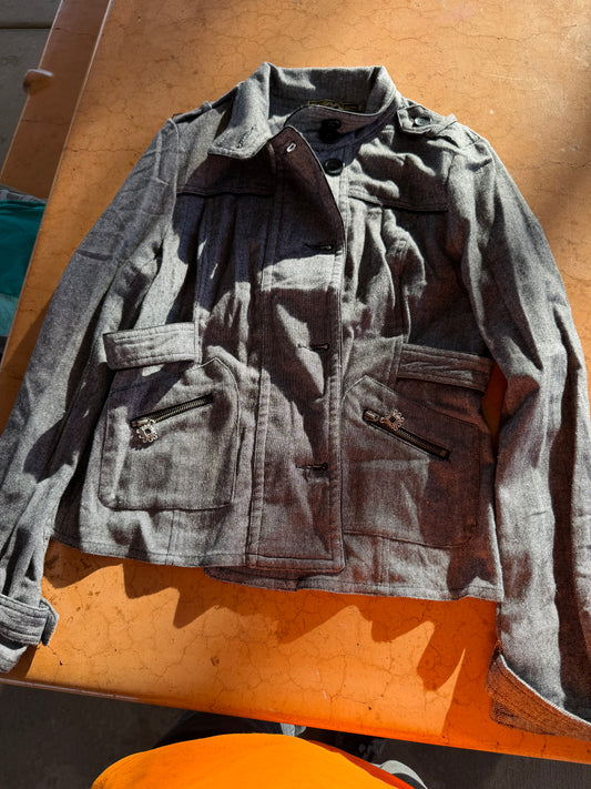 South Pole clothing company ladies jacket gray color size XL…