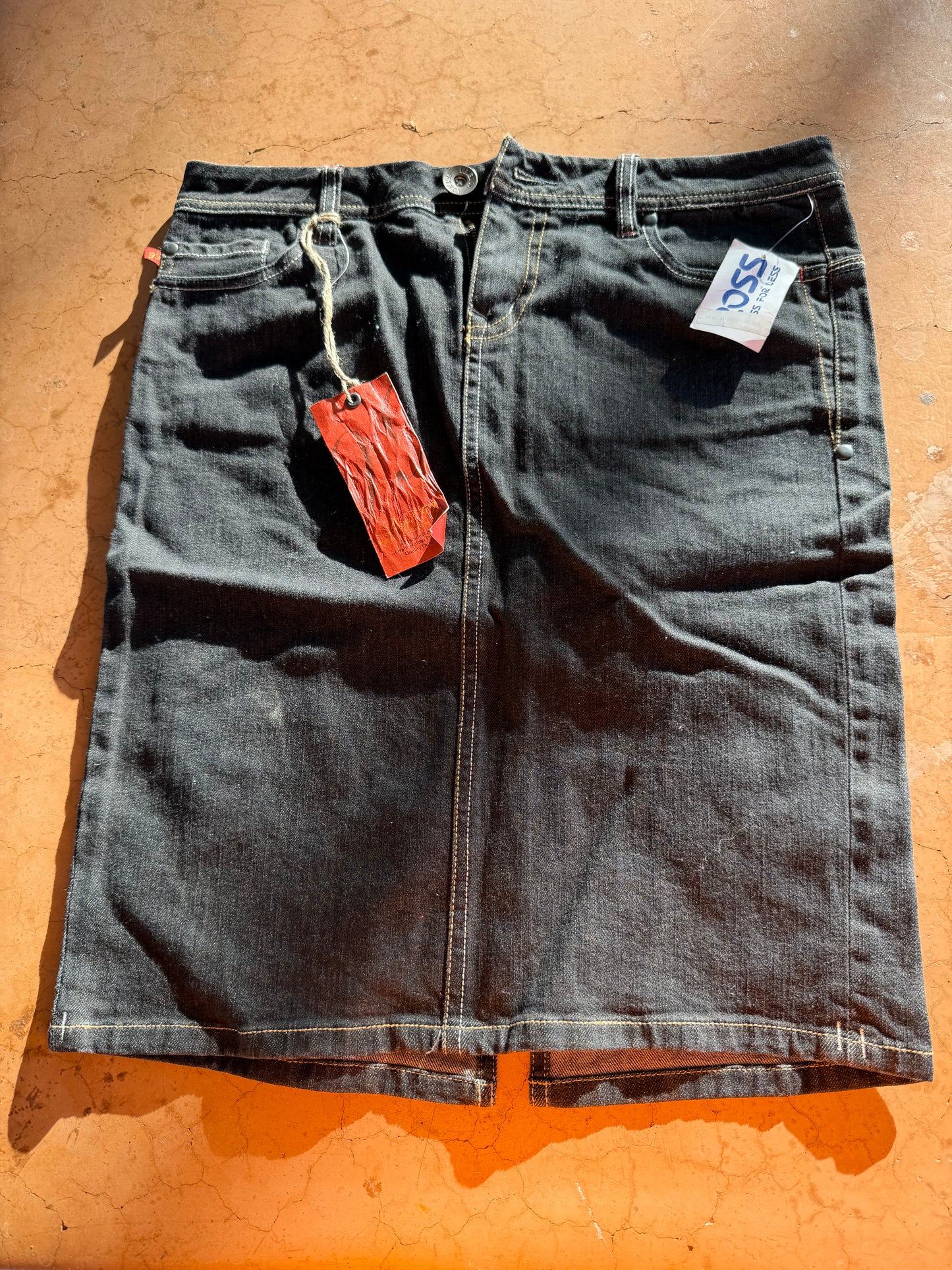 Level 99 clothing company denim skirt black size 26 sale new …