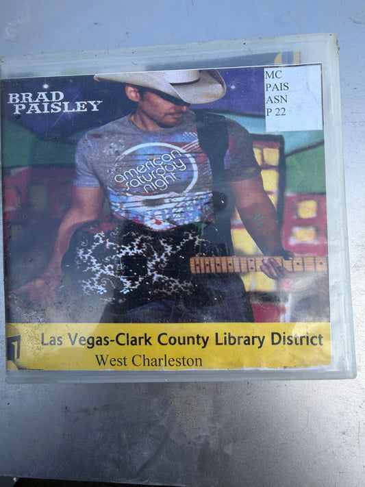 Brad Paisley music cd-rom. American Saturday Night music cd …