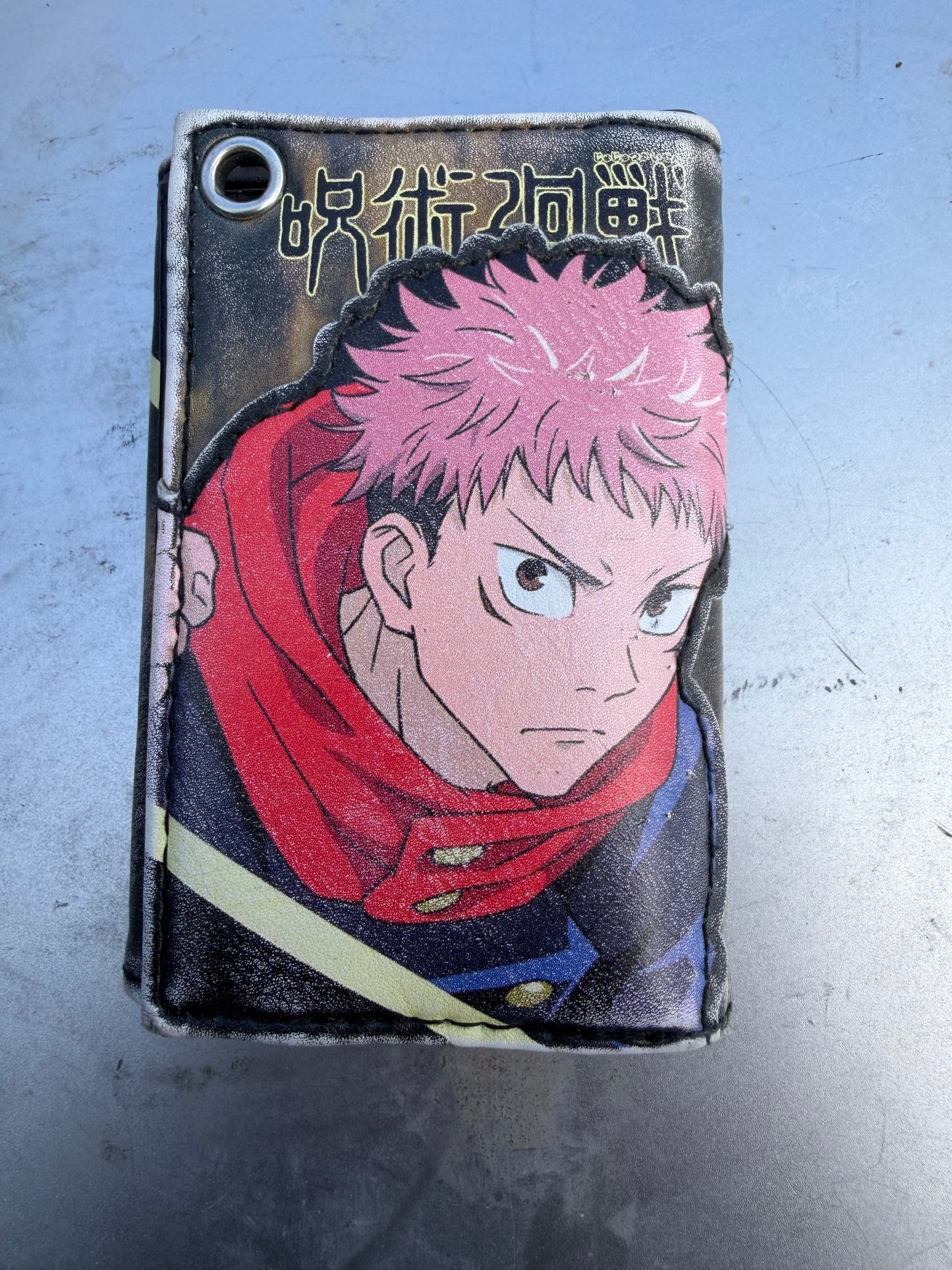 Shonen Jump Anime wallet leather with card holders and snaps together used …