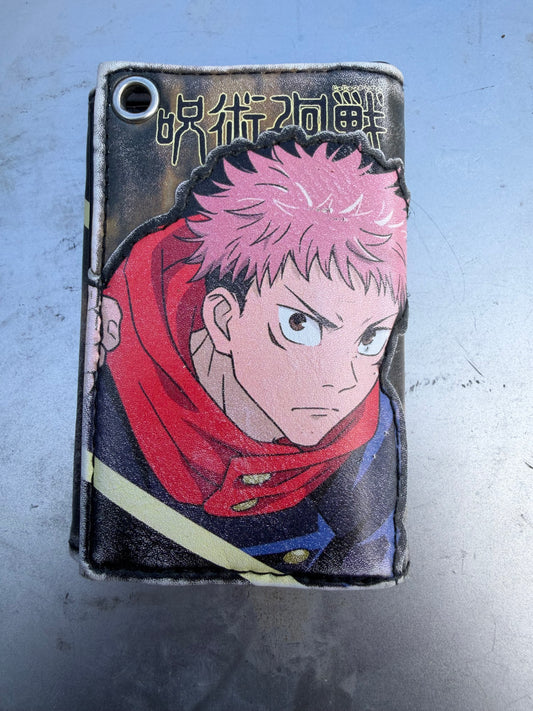 Shonen Jump Anime wallet leather with card holders and snaps together used …