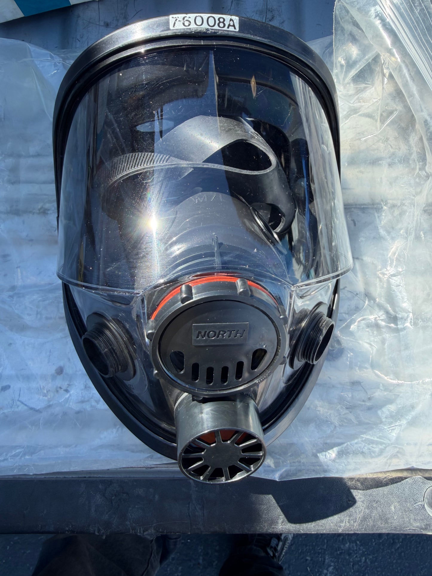 North 760-08A Official GasMask of commercial grade full face glass face. …