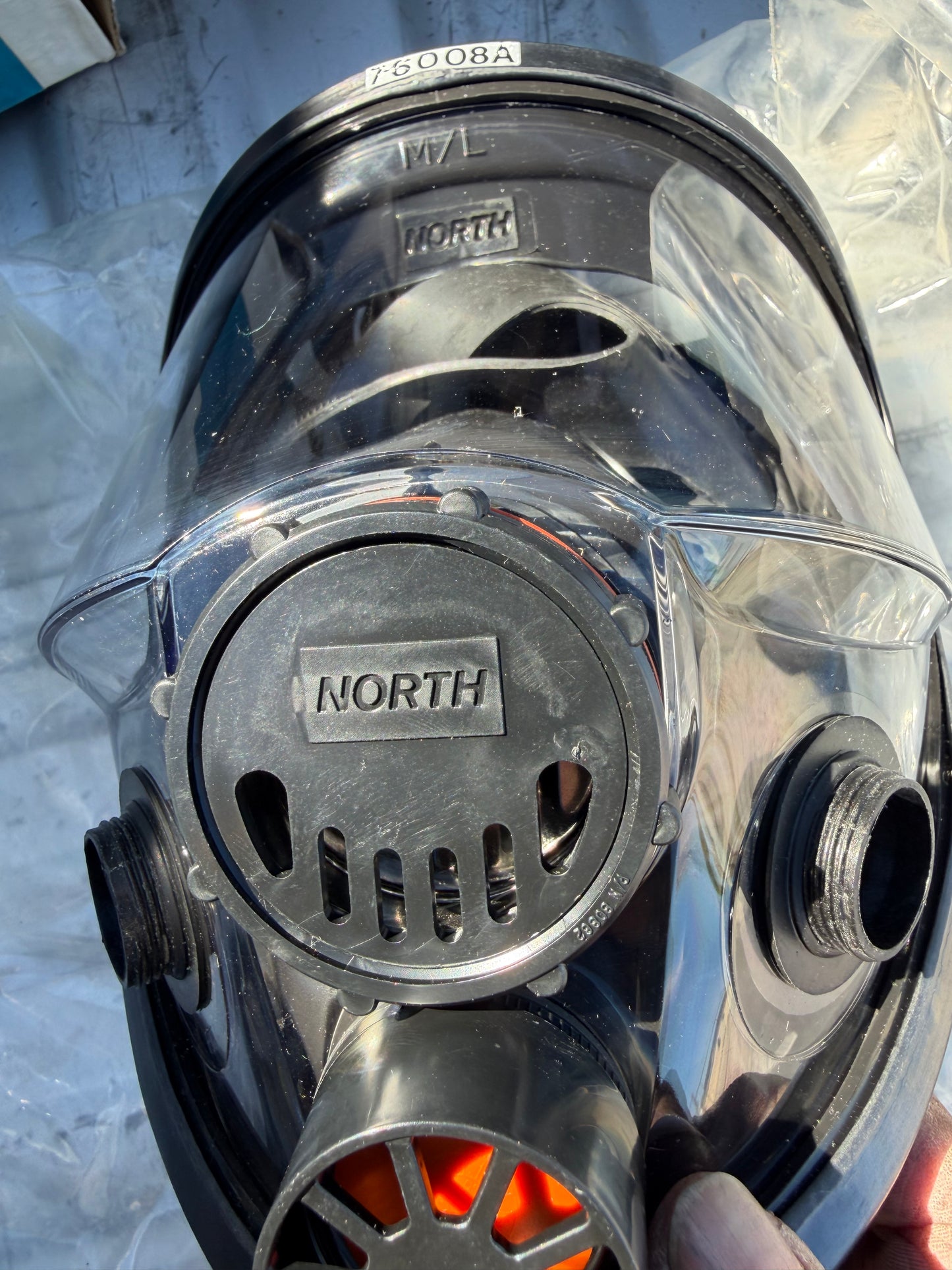 North 760-08A Official GasMask of commercial grade full face glass face. …
