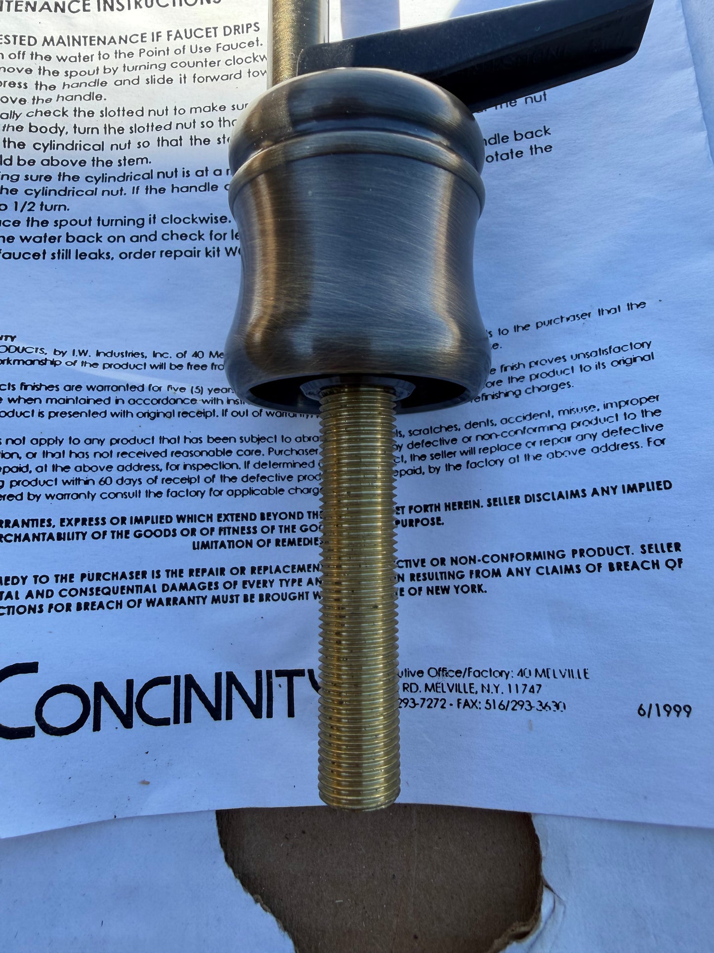 Concinnity osmosis faucet spring flow stands 6 inch tall new …