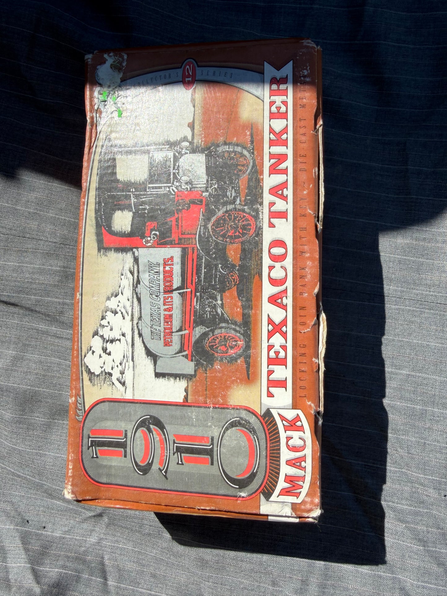 Texaco tanker 1910 oil truck replica made 1996. Vintage bank that rolls toy truck …