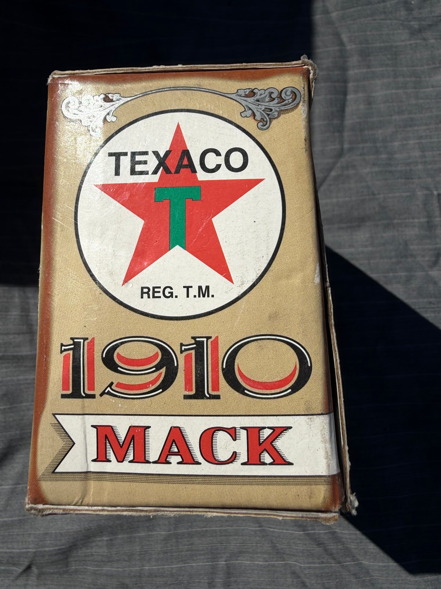 Texaco tanker 1910 oil truck replica made 1996. Vintage bank that rolls toy truck …