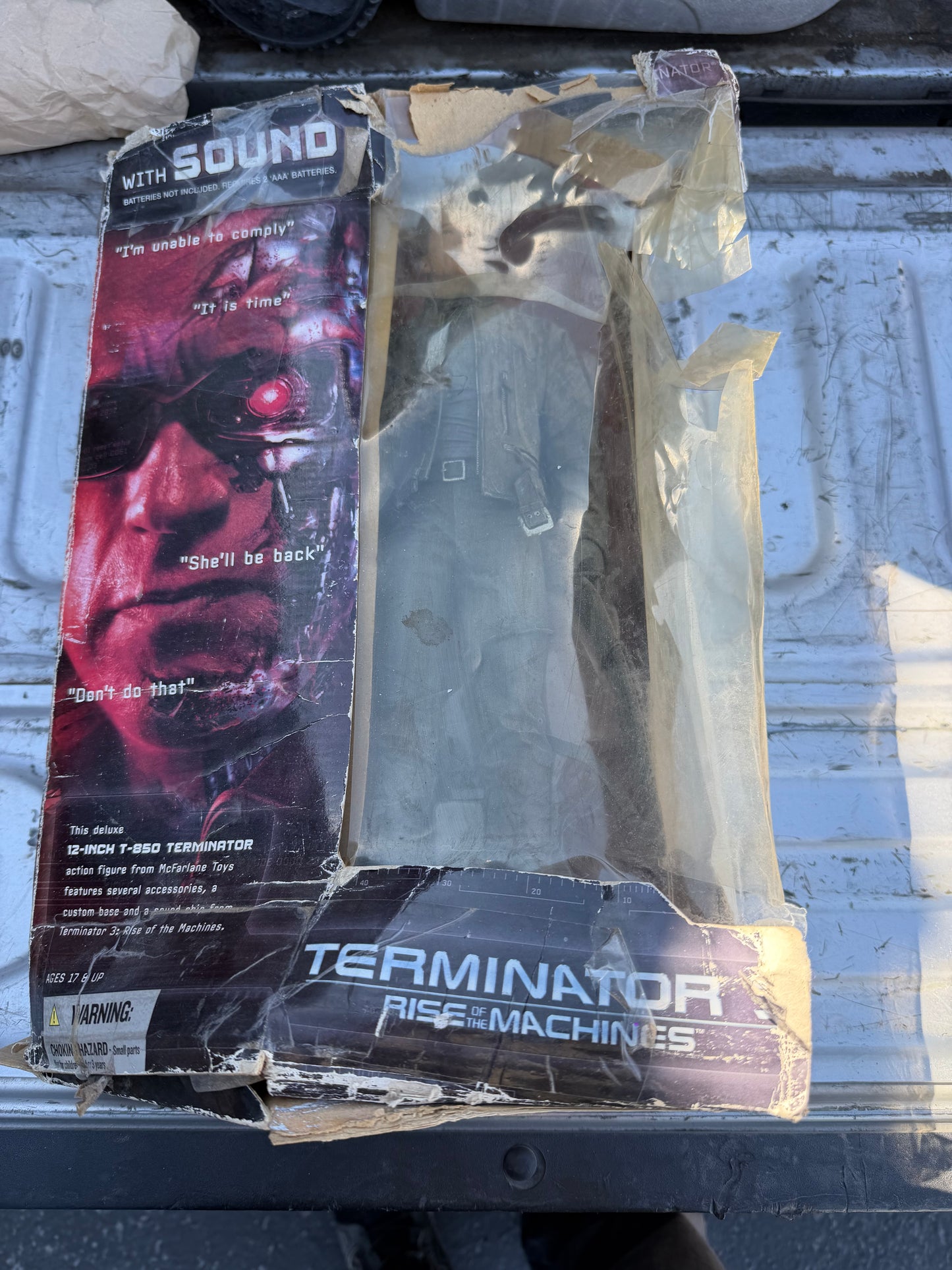 Terminator Arnold  T-850 12 inch action figure with sound new …