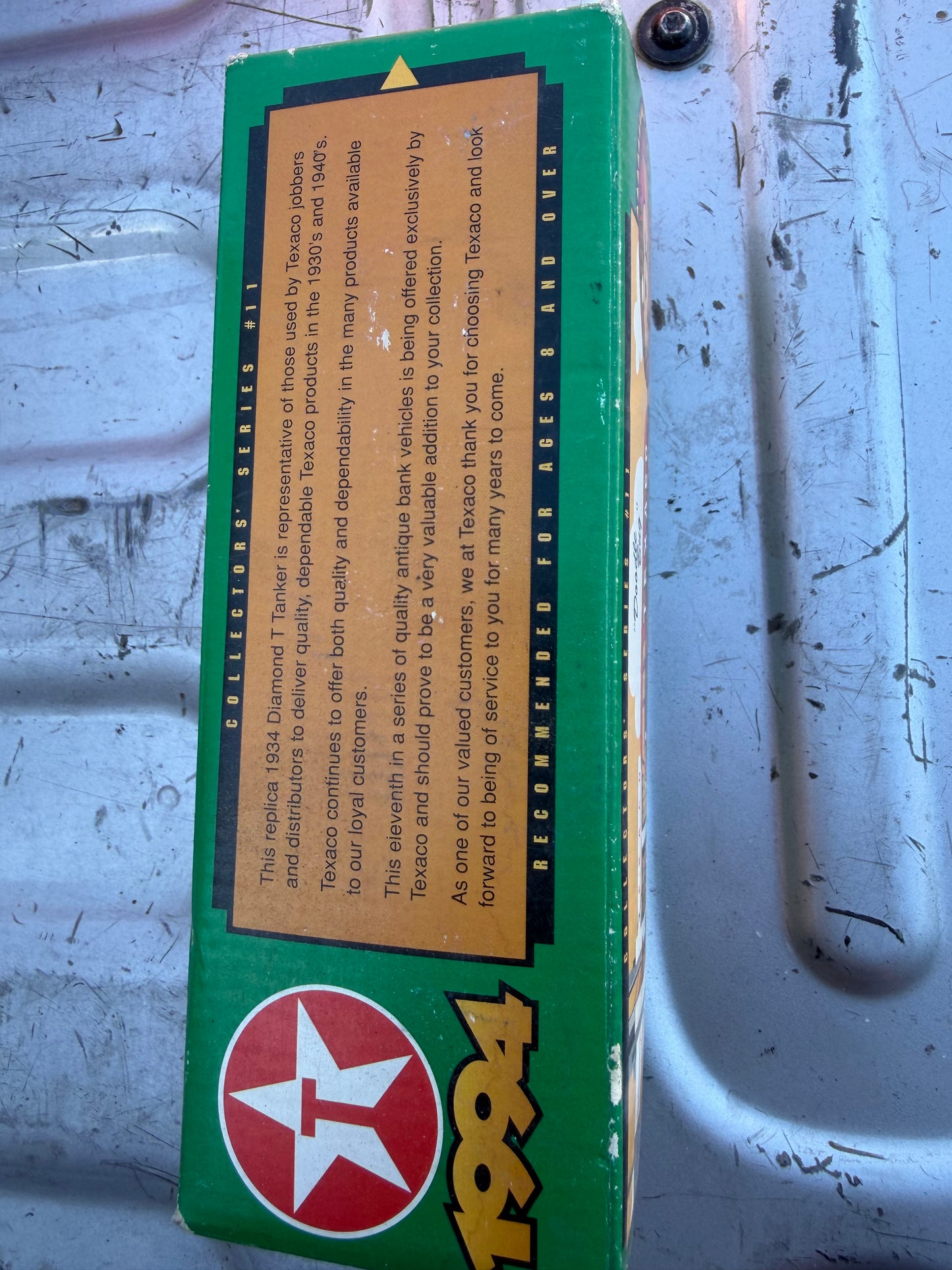 Doodle bug Texaco oil truck bank all metal new vintage toy…