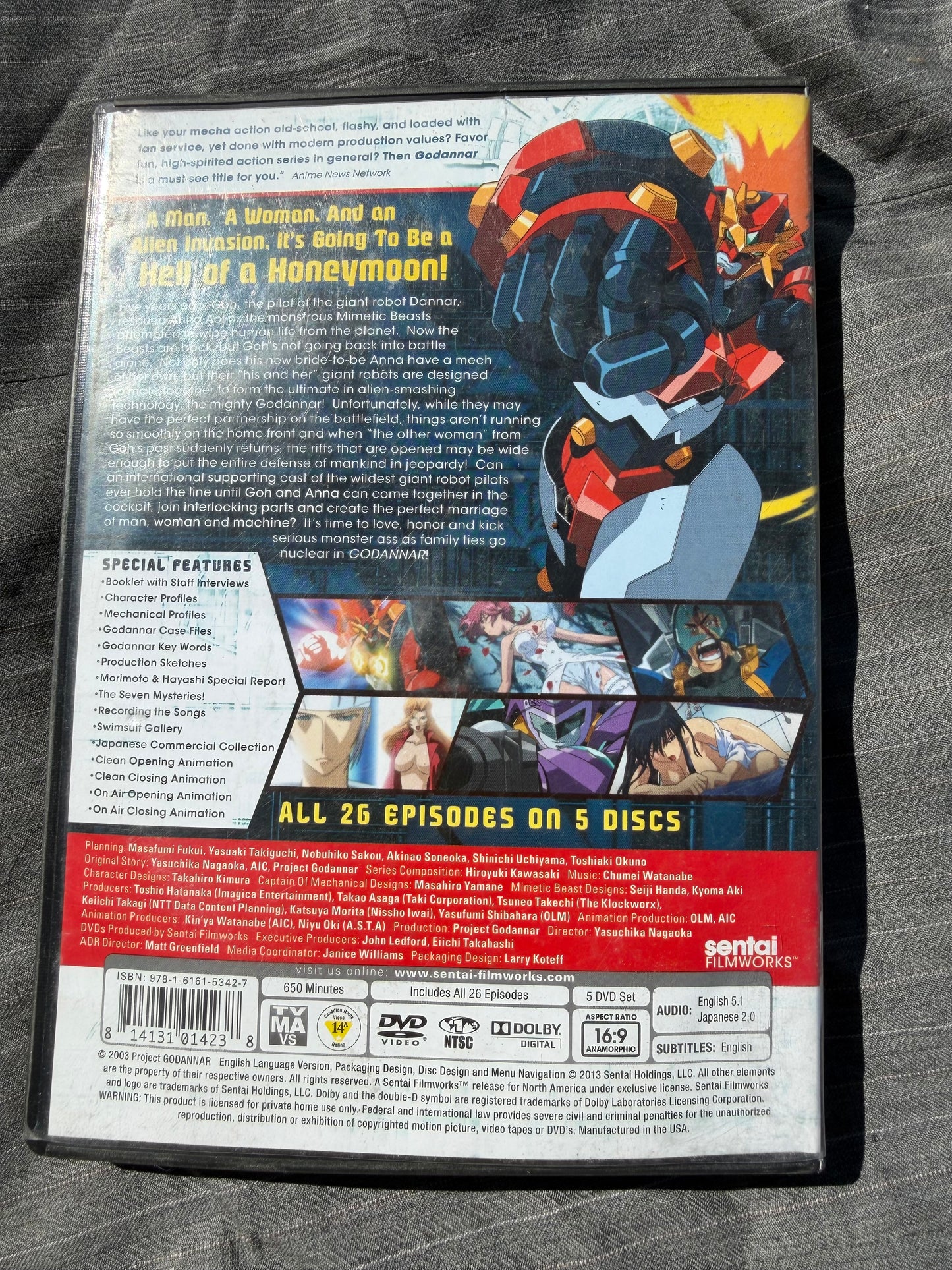 GoDannar anime animated movie series Complete Series 5 DVDs…