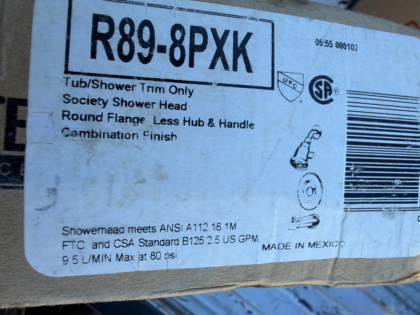 Price Pfister tub and shower trim only Crome finish new in box less handle…