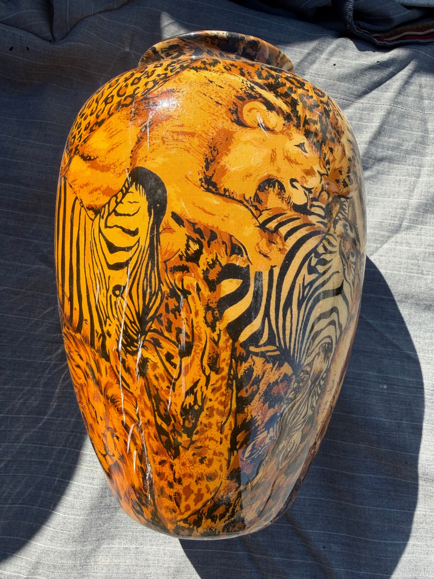 Africa animal vase collection 8 inch tall Africa art vase…