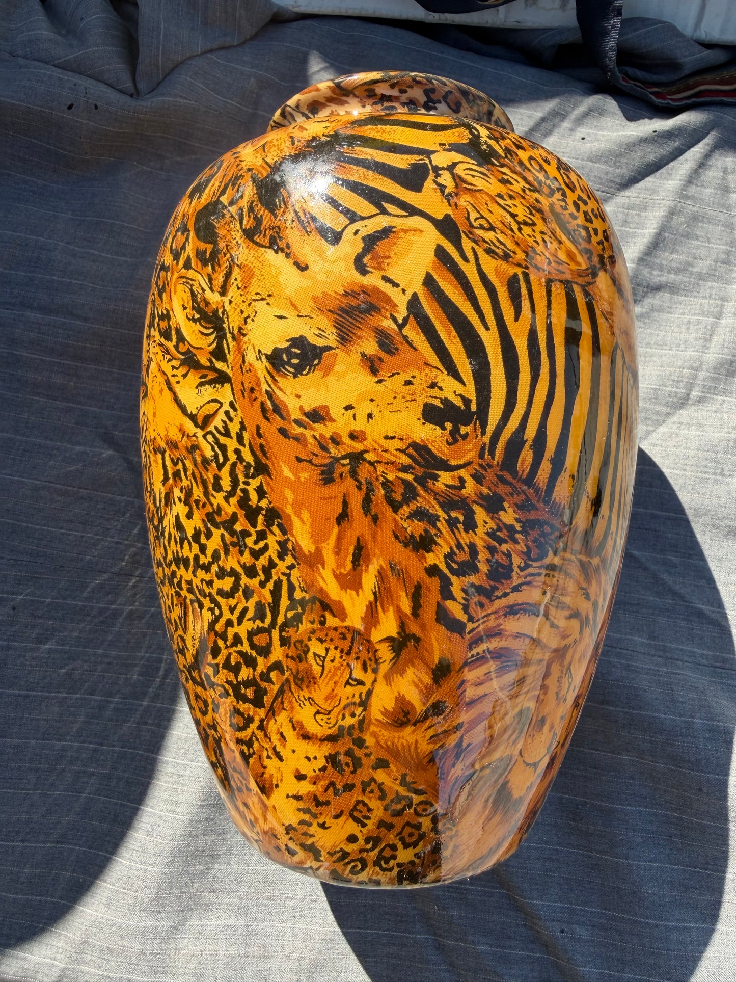 Africa animal vase collection 8 inch tall Africa art vase…