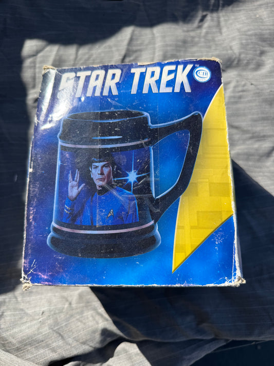 Star Trex Mr. Spock Volcan. Drinking cup mug 6 inch tall new  …