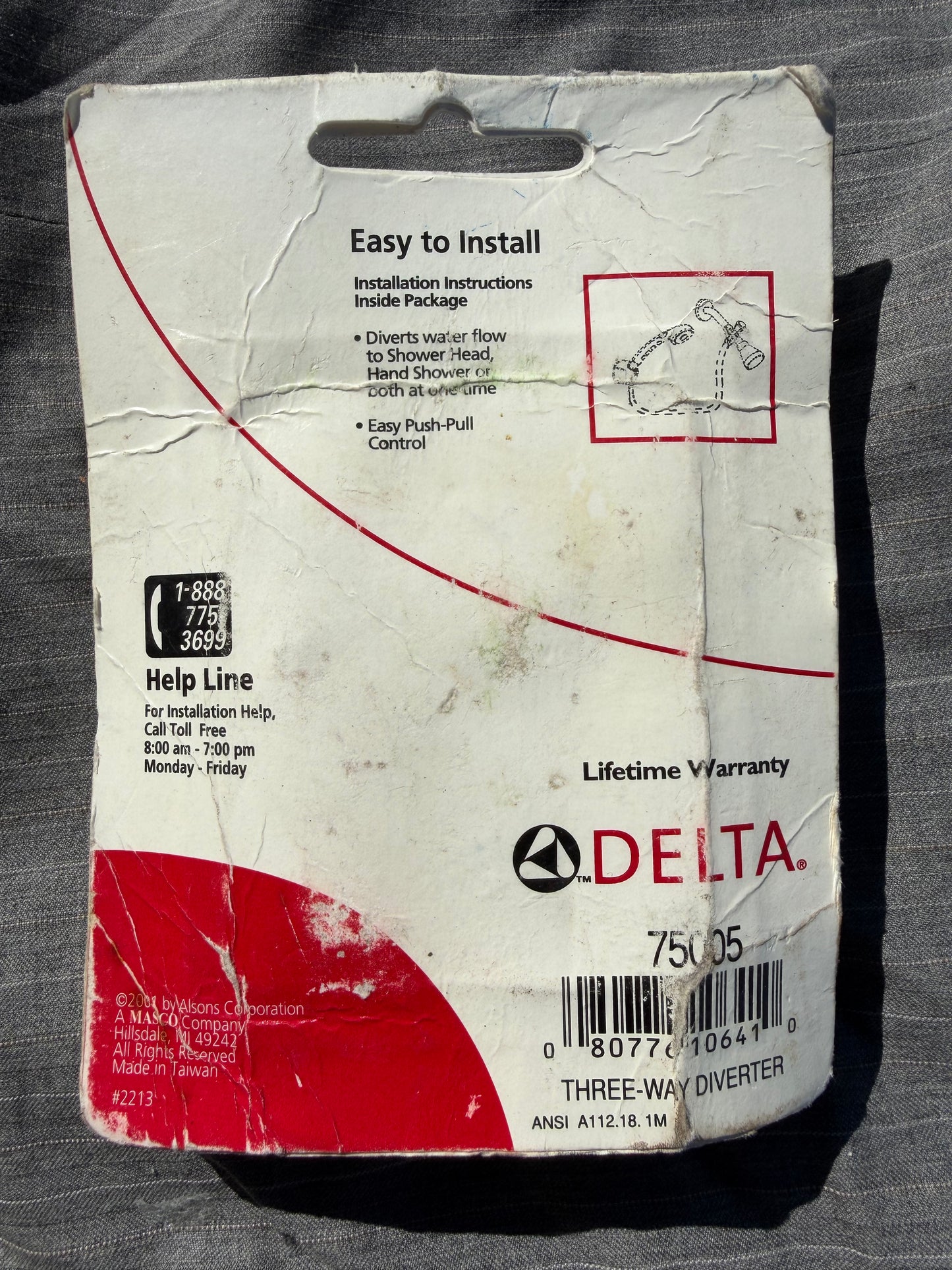 Delta three way water Diverter for tub and shower combo new or hand held shower …