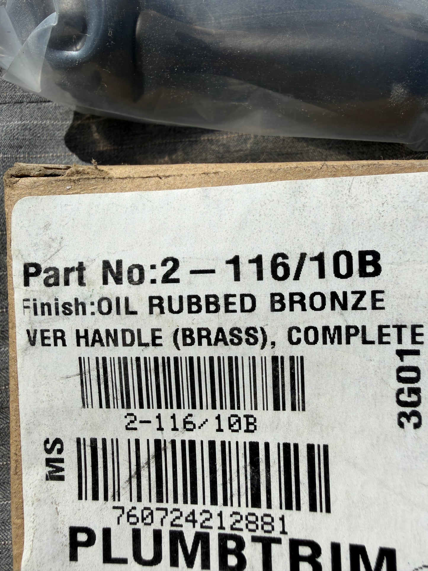Brasstech plumbing parts oil rubbed Bronze Handle for shower on brasstech shower trim part # 2-116-10B just the shower Handle part …