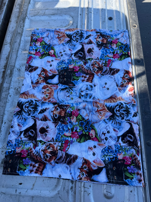 Kitty kitten cats pillow case 22x15 inch long homemade only one…