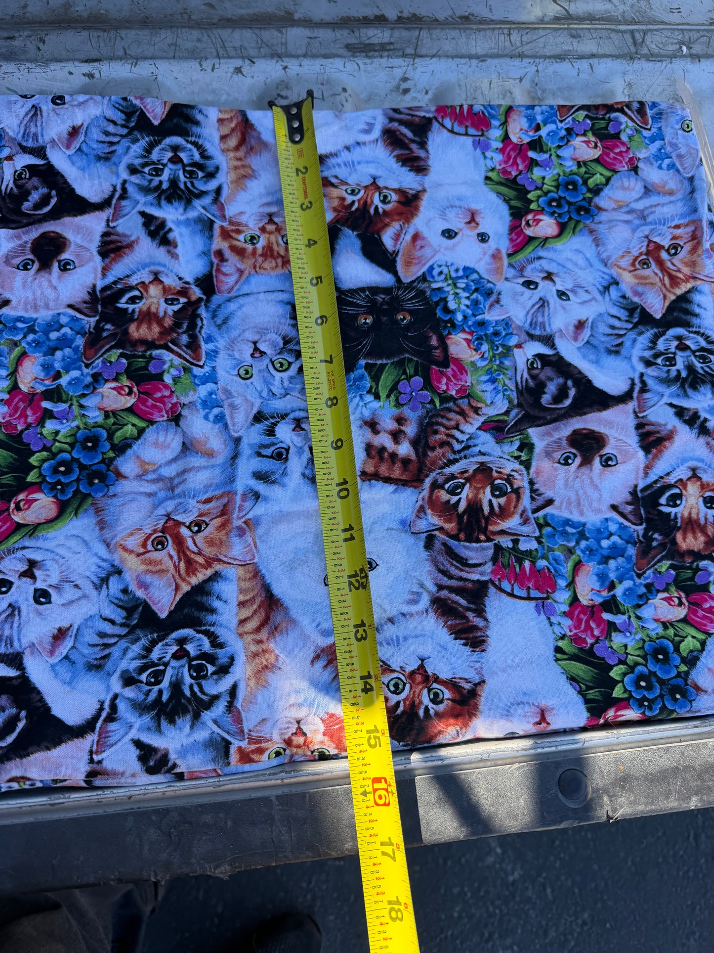 Kitty kitten cats pillow case 22x15 inch long homemade only one…
